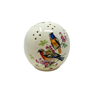Pomander Taylor of London Bird Porcelain Potpourri Ball Made England 3"